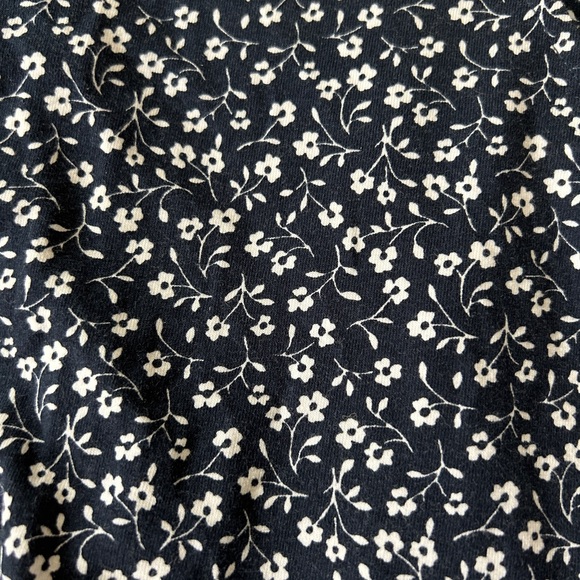 Hollister Navy Blue Flowers Wrap Dress Size Small - Picture 6 of 15